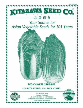 El catálogo de semillas de Kitazawa Seed Co.