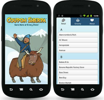 Kuponi Sherpa Mobile kuponi iPhone tālruņiem