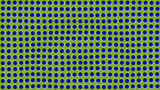 arta de mișcare iluzorie albastru și verde