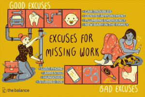 Buenas y malas excusas para faltar al trabajo