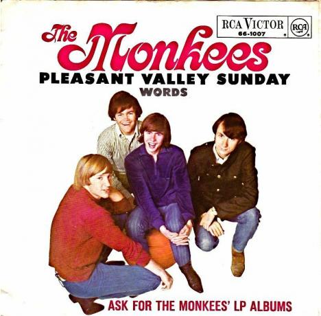 Carátula del álbum " Pleasant Valley Sunday" de The Monkees.