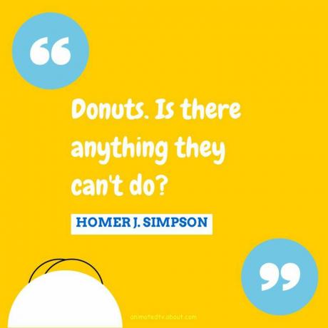Цитата Гомера Симпсона о пончиках
