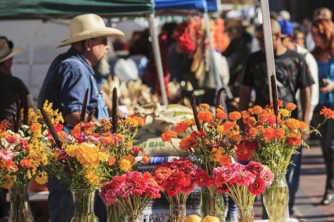 Flori tăiate la Santa Fe Saturday Market