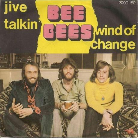 Bee Gees albuma noformējums — Jive Talkin'
