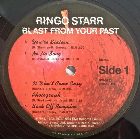 Ringo Starr " Geçmişinden Gelen Patlama" 1975