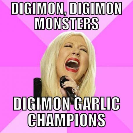 Digimon Sarımsak Şampiyonları Meme