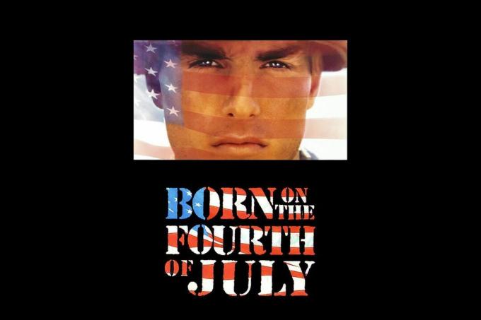 Постер фільму " Народжений четвертого липня".