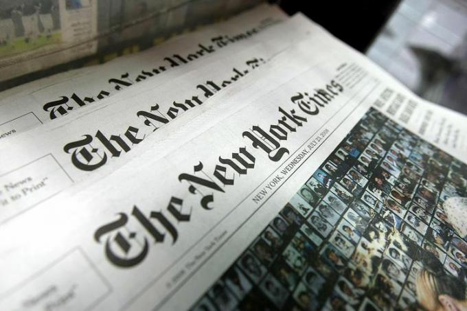 The New York Times Co. odnotowuje 82-procentowy spadek zysków w drugim kwartale
