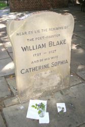 William Blakes monument ved Bunhill Fields