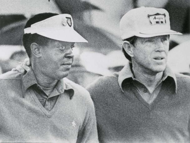 Lee Elder ja Gene Littler valmistuvad 1975. aasta Mastersiks