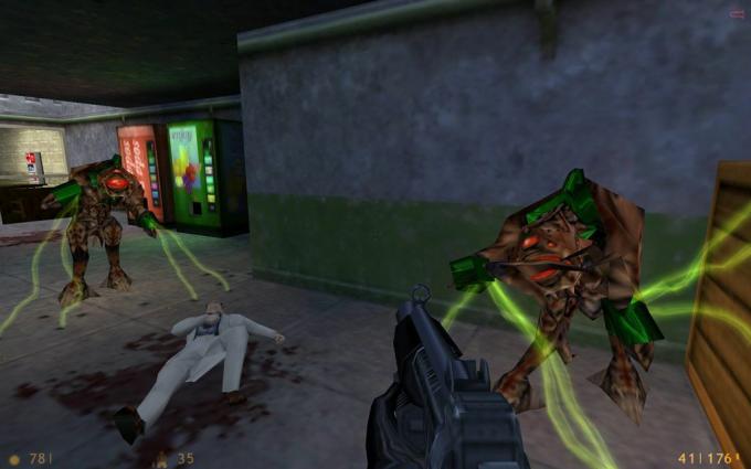 Vaizdo žaidimo Half-Life ekrano kopija