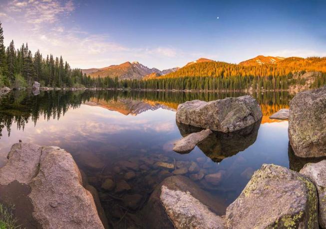Мечето езеро в Национален парк Rocky Mountain