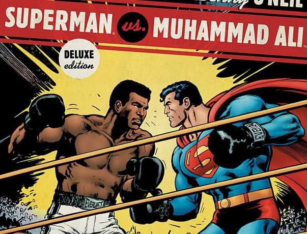 Komiksowa okładka Supermana vs. Muhammad Ali
