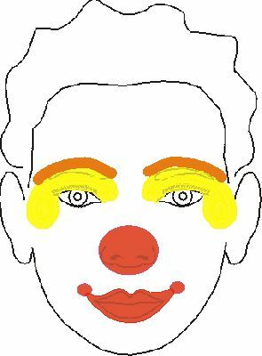 Ontwerpen voor schminken Easy Clown