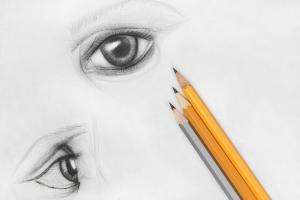Nasveti za skiciranje: kako narisati izrazne oči