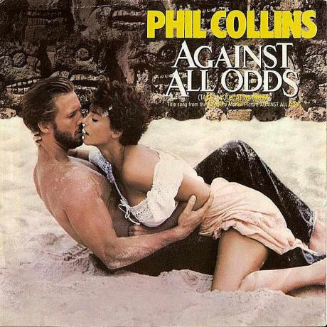 Phil Collins si užil svůj první filmový soundtrackový hit s touto power baladou z roku 1984 'Against All Odds'.